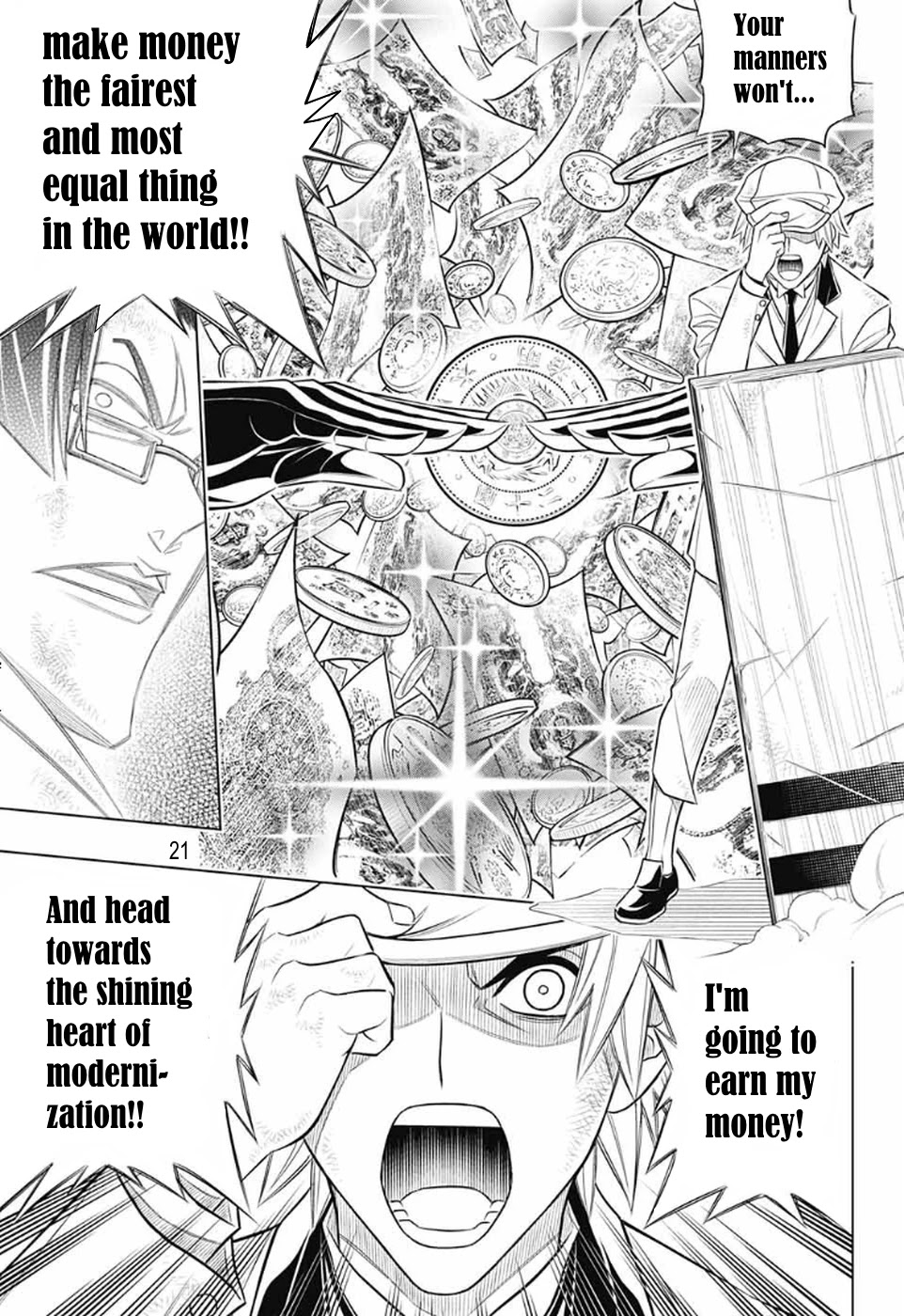 Rurouni Kenshin: Hokkaido Arc Chapter 31 page 21 - Chapter 31: Defeated Kanryū