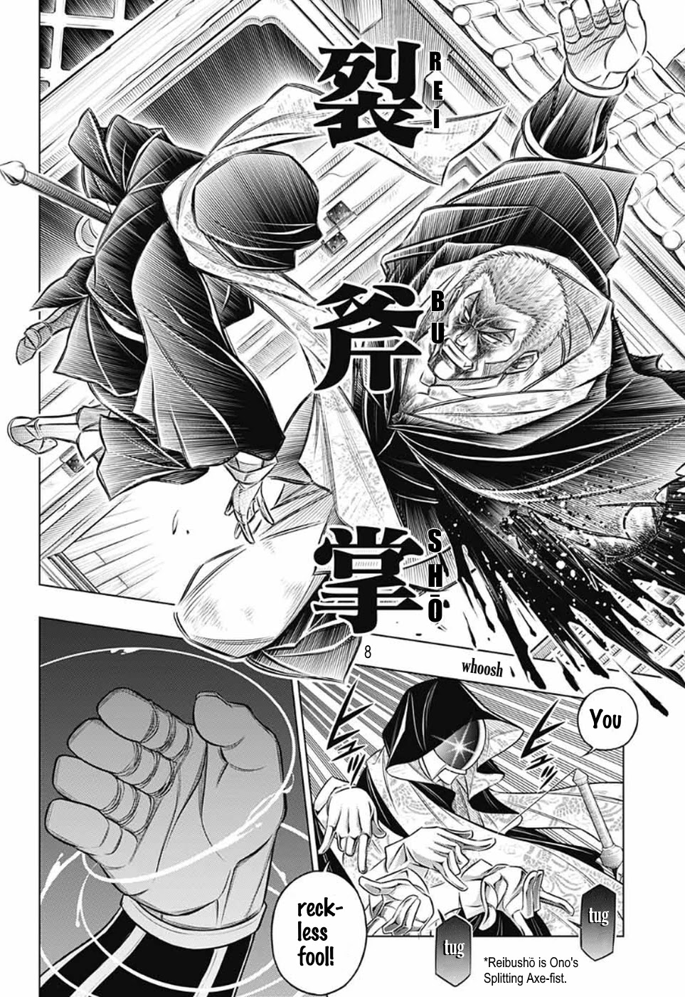 Rurouni Kenshin: Hokkaido Arc Chapter 31 page 8 - Chapter 31: Defeated Kanryū