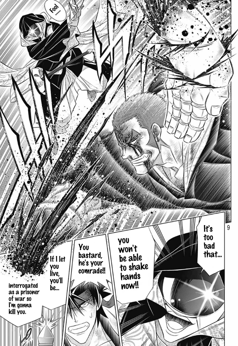 Rurouni Kenshin: Hokkaido Arc Chapter 31 page 9 - Chapter 31: Defeated Kanryū