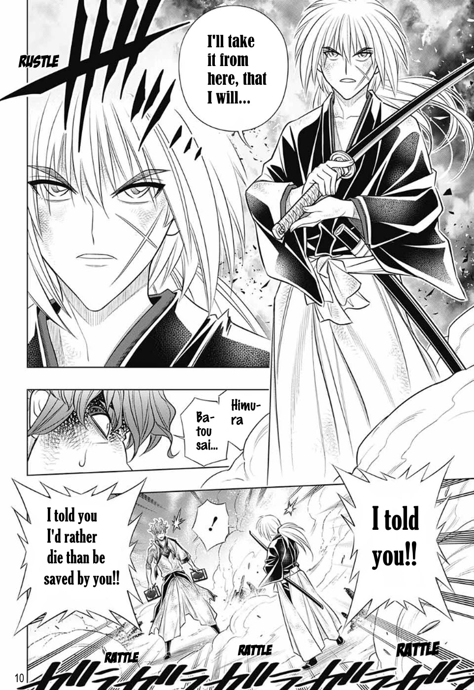 Rurouni Kenshin: Hokkaido Arc Chapter 33 page 10 - Chapter 33: Farewell, my beloved...