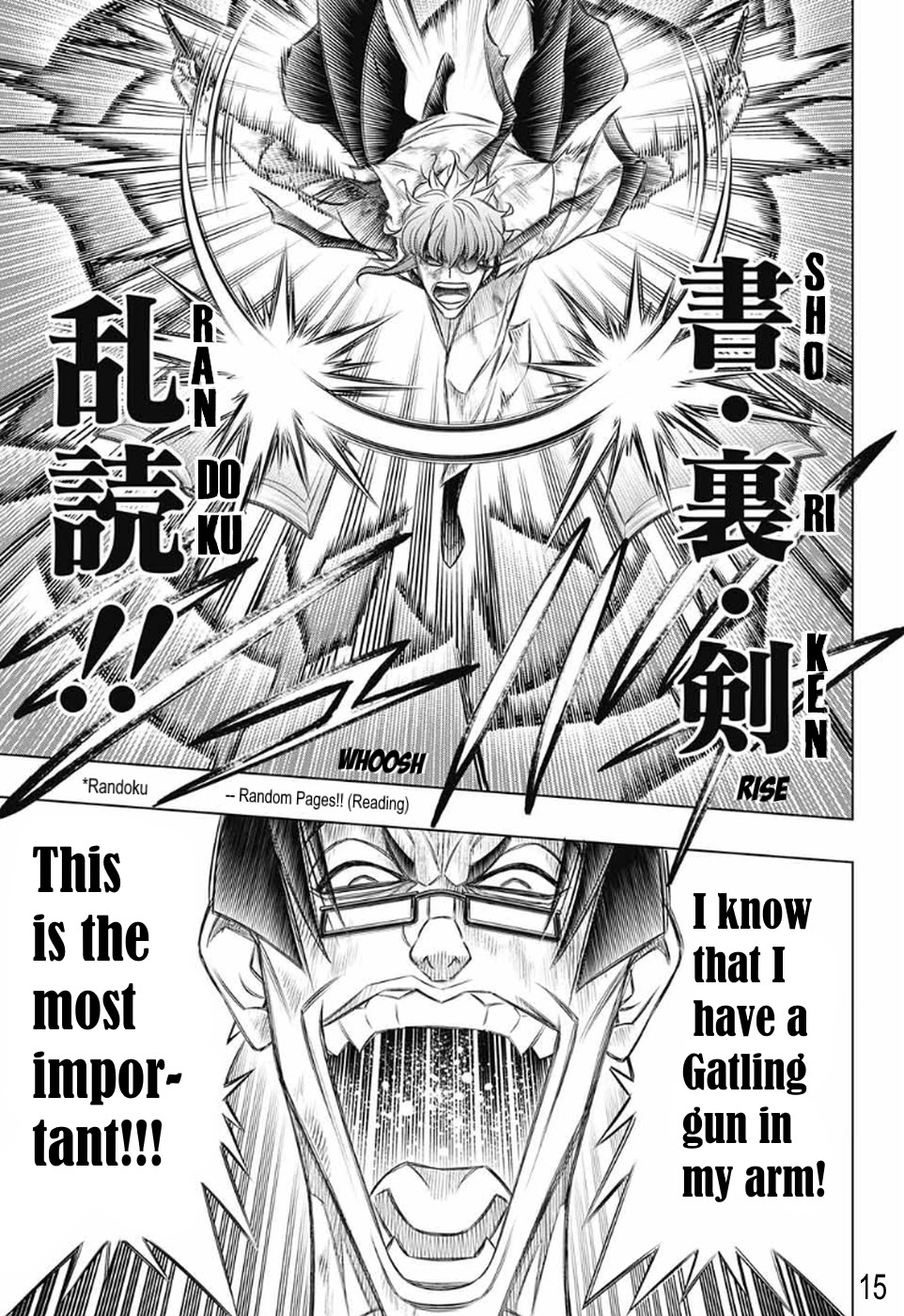 Rurouni Kenshin: Hokkaido Arc Chapter 33 page 15 - Chapter 33: Farewell, my beloved...