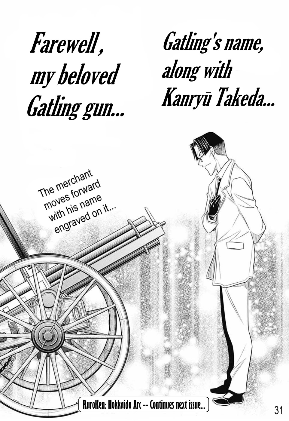 Rurouni Kenshin: Hokkaido Arc Chapter 33 page 29 - Chapter 33: Farewell, my beloved...
