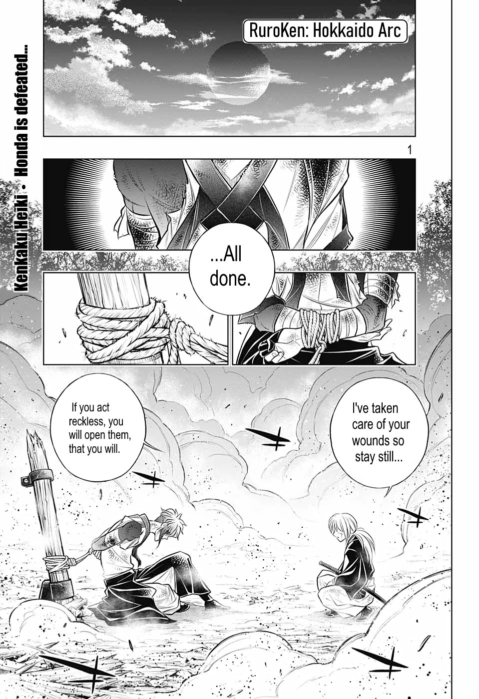 Rurouni Kenshin: Hokkaido Arc Chapter 34 page 1 - Chapter 34: Leaving Otaru