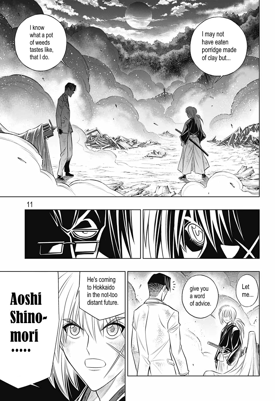 Rurouni Kenshin: Hokkaido Arc Chapter 34 page 10 - Chapter 34: Leaving Otaru