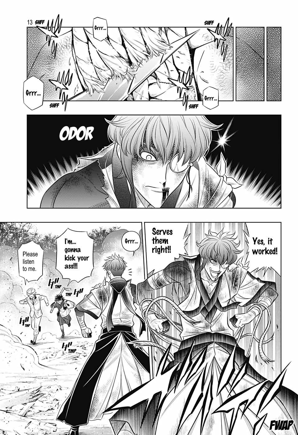Rurouni Kenshin: Hokkaido Arc Chapter 34 page 12 - Chapter 34: Leaving Otaru
