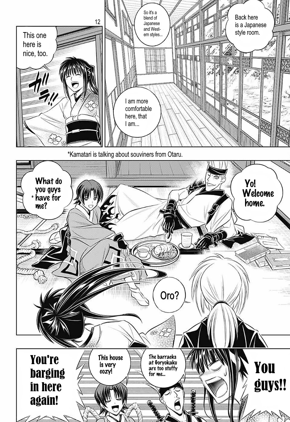 Rurouni Kenshin: Hokkaido Arc Chapter 35 page 12 - Chapter 35: Otaru→Hakodate→Sapporo