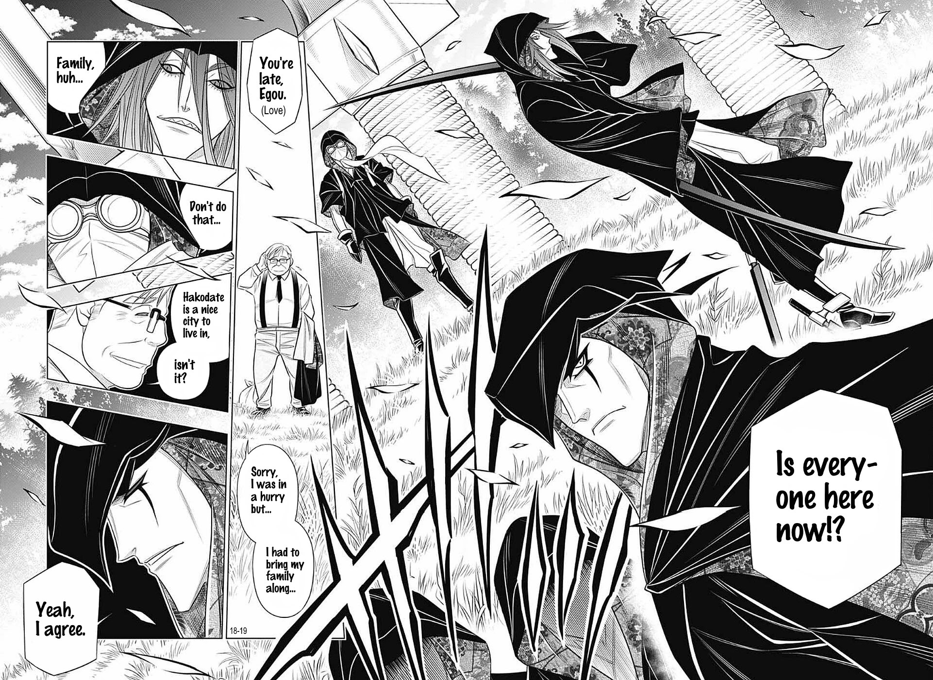 Rurouni Kenshin: Hokkaido Arc Chapter 35 page 18 - Chapter 35: Otaru→Hakodate→Sapporo