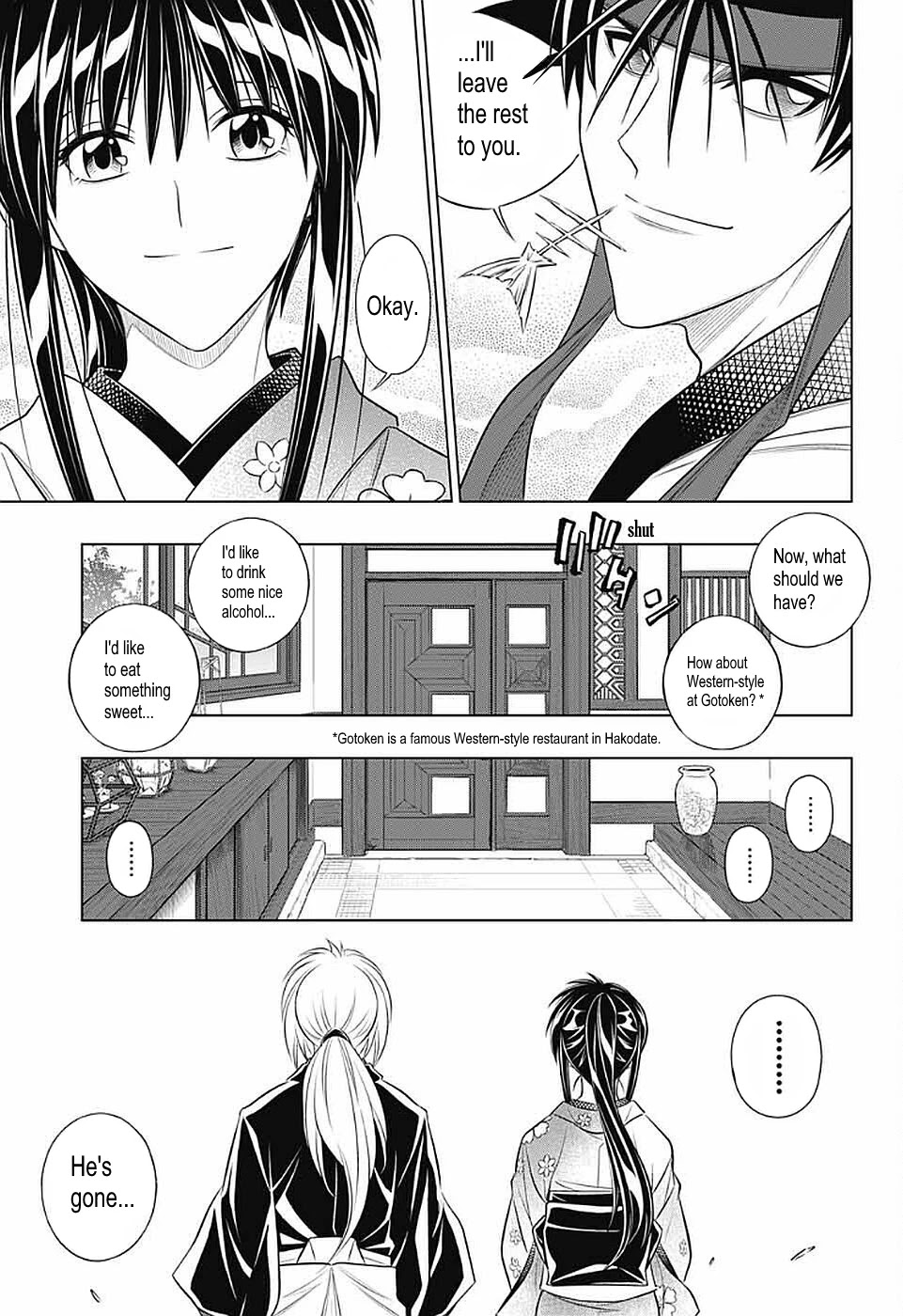 Rurouni Kenshin: Hokkaido Arc Chapter 35 page 20 - Chapter 35: Otaru→Hakodate→Sapporo