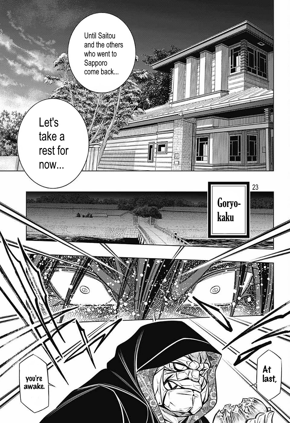 Rurouni Kenshin: Hokkaido Arc Chapter 35 page 22 - Chapter 35: Otaru→Hakodate→Sapporo