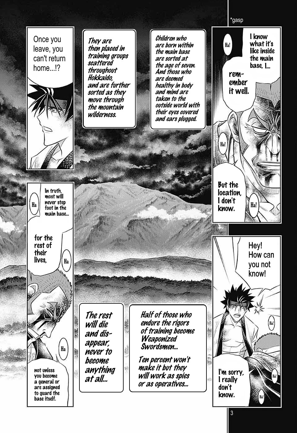 Rurouni Kenshin: Hokkaido Arc Chapter 35 page 3 - Chapter 35: Otaru→Hakodate→Sapporo