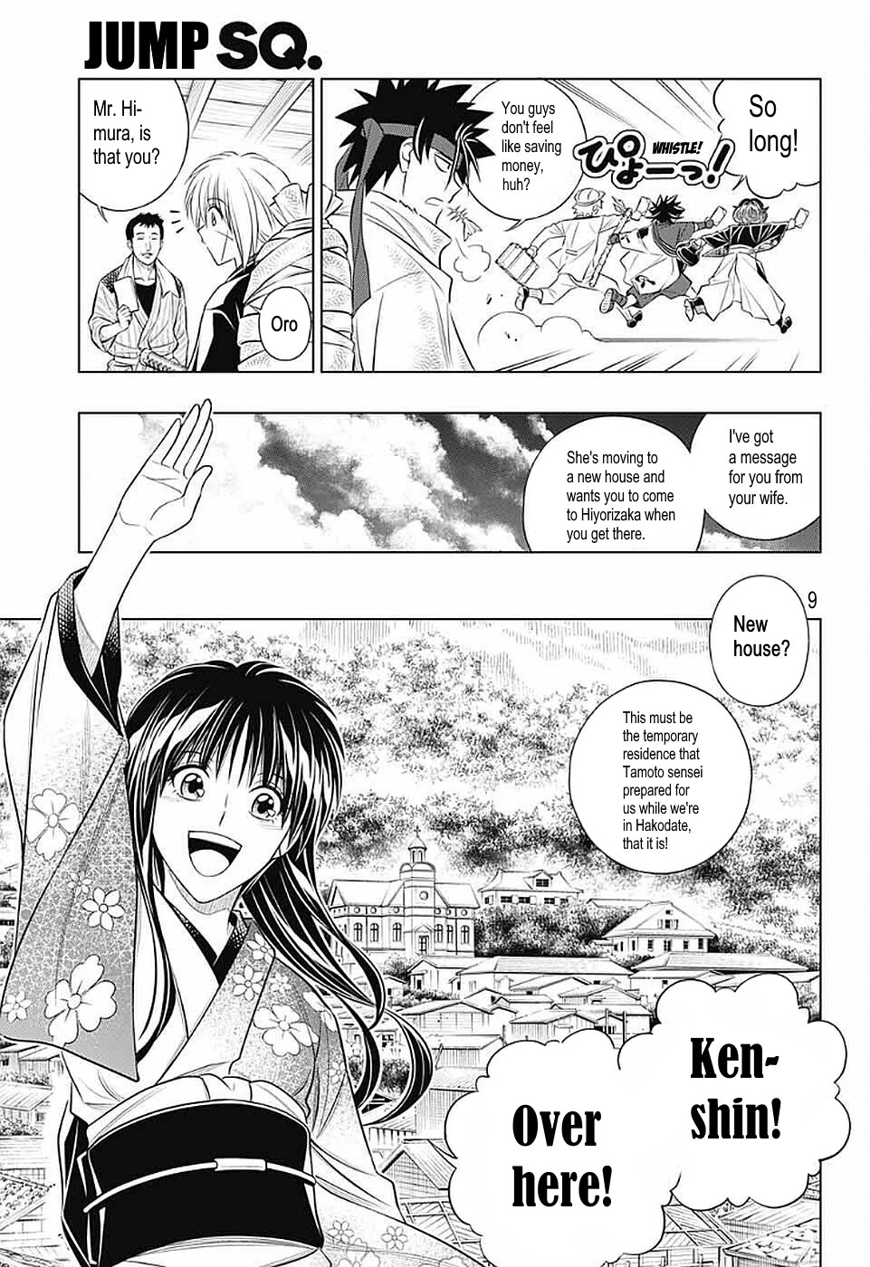 Rurouni Kenshin: Hokkaido Arc Chapter 35 page 9 - Chapter 35: Otaru→Hakodate→Sapporo