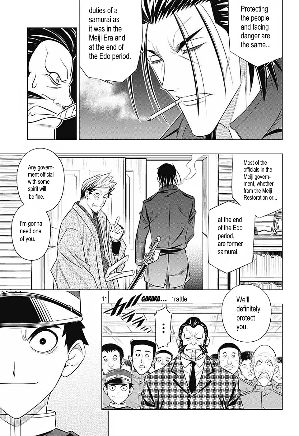 Rurouni Kenshin: Hokkaido Arc Chapter 36 page 11 - Chapter 36: Sapporo Shinsengumi Elegy Part 1: The Northern Capital and the Shinsengumi