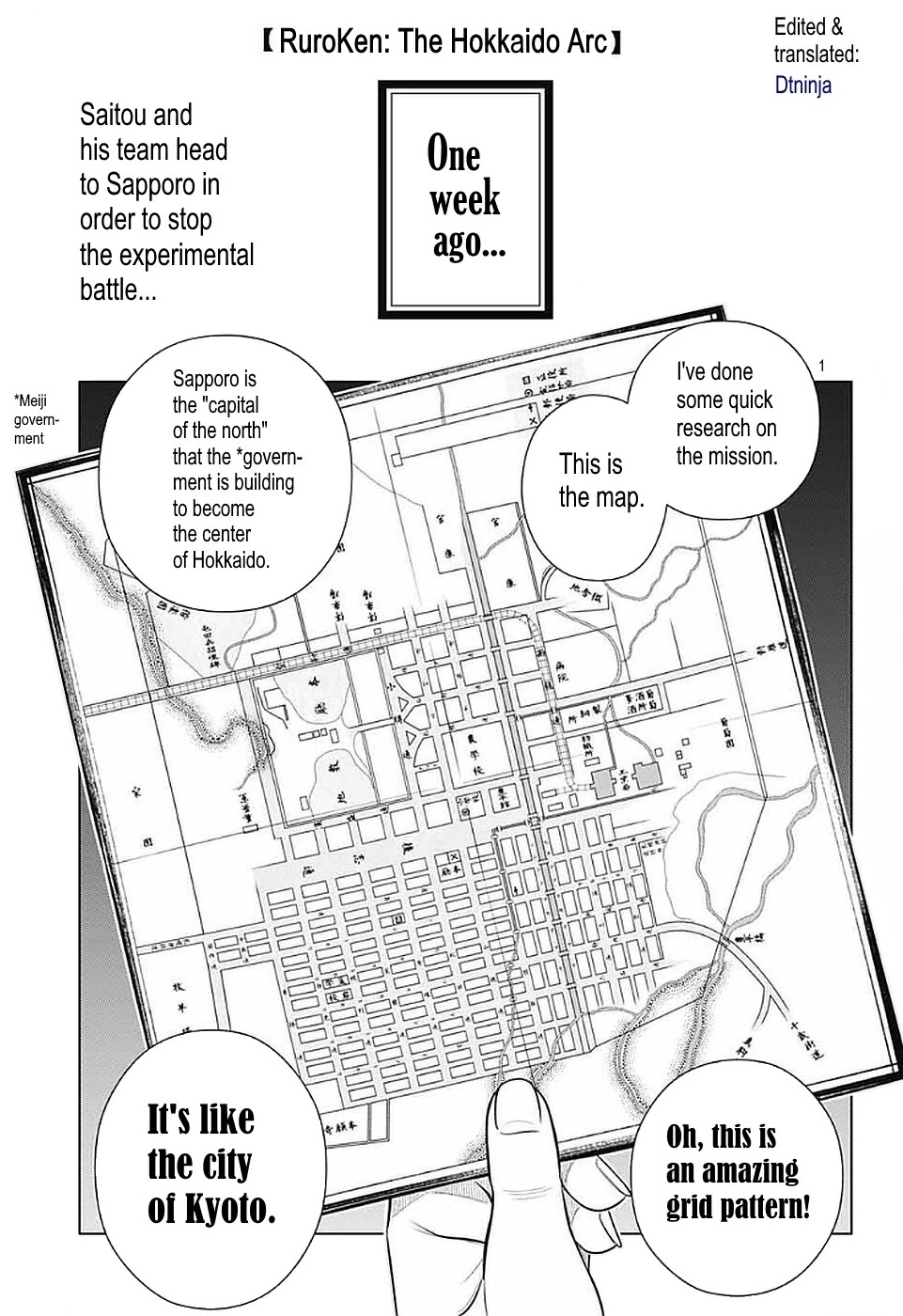 Rurouni Kenshin: Hokkaido Arc Chapter 36 page 2 - Chapter 36: Sapporo Shinsengumi Elegy Part 1: The Northern Capital and the Shinsengumi