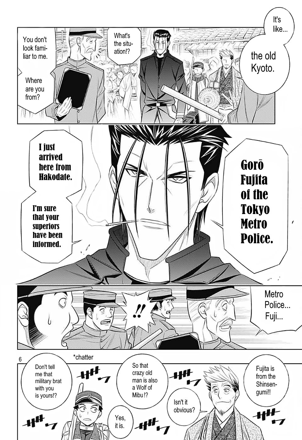 Rurouni Kenshin: Hokkaido Arc Chapter 36 page 6 - Chapter 36: Sapporo Shinsengumi Elegy Part 1: The Northern Capital and the Shinsengumi