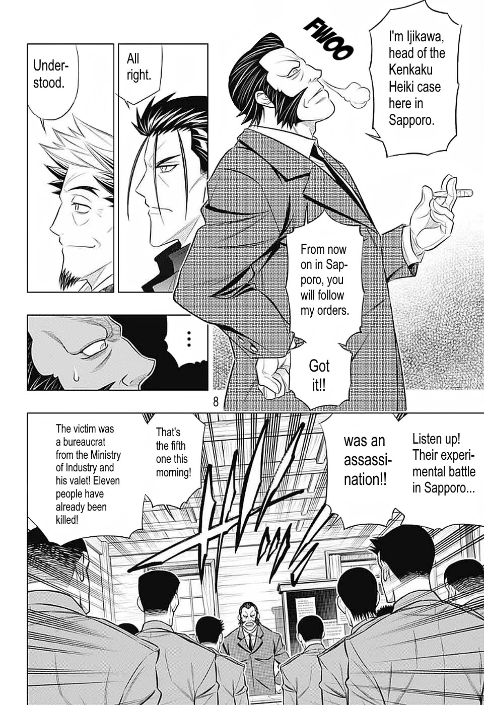 Rurouni Kenshin: Hokkaido Arc Chapter 36 page 8 - Chapter 36: Sapporo Shinsengumi Elegy Part 1: The Northern Capital and the Shinsengumi