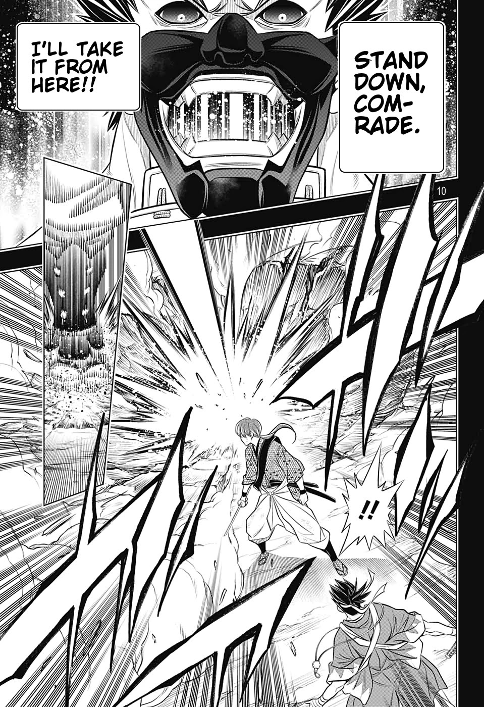 Rurouni Kenshin: Hokkaido Arc Chapter 37 page 10 - Chapter 37: Sapporo Shinsengumi Elegy Part 2: Aburanokōji and Nagakura Shinpachi