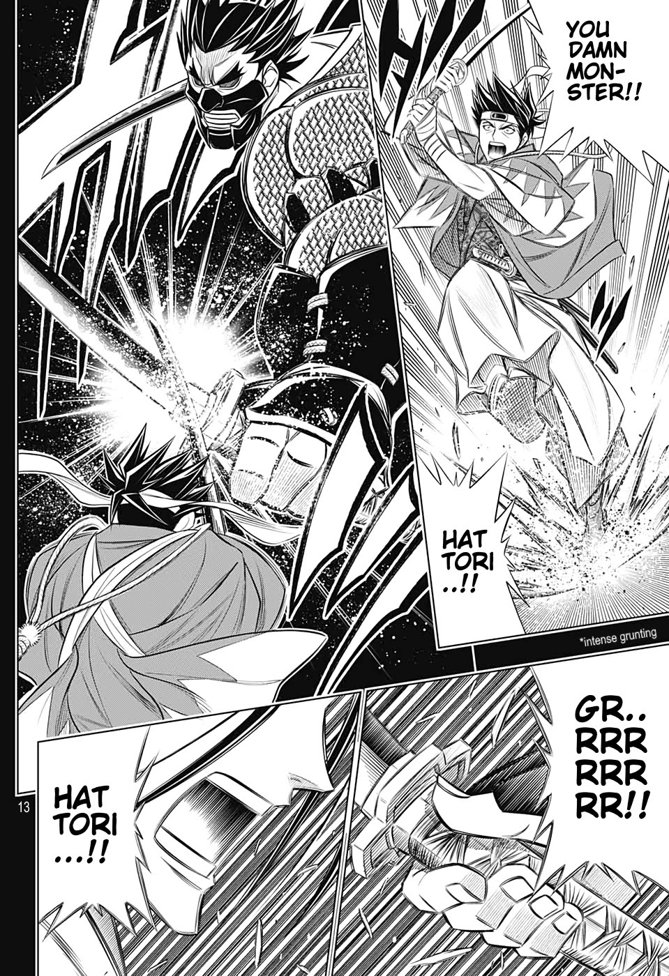 Rurouni Kenshin: Hokkaido Arc Chapter 37 page 13 - Chapter 37: Sapporo Shinsengumi Elegy Part 2: Aburanokōji and Nagakura Shinpachi