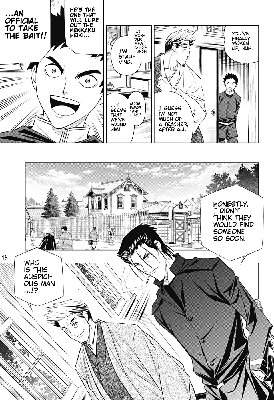 Rurouni Kenshin: Hokkaido Arc Chapter 37 page 18 - Chapter 37: Sapporo Shinsengumi Elegy Part 2: Aburanokōji and Nagakura Shinpachi