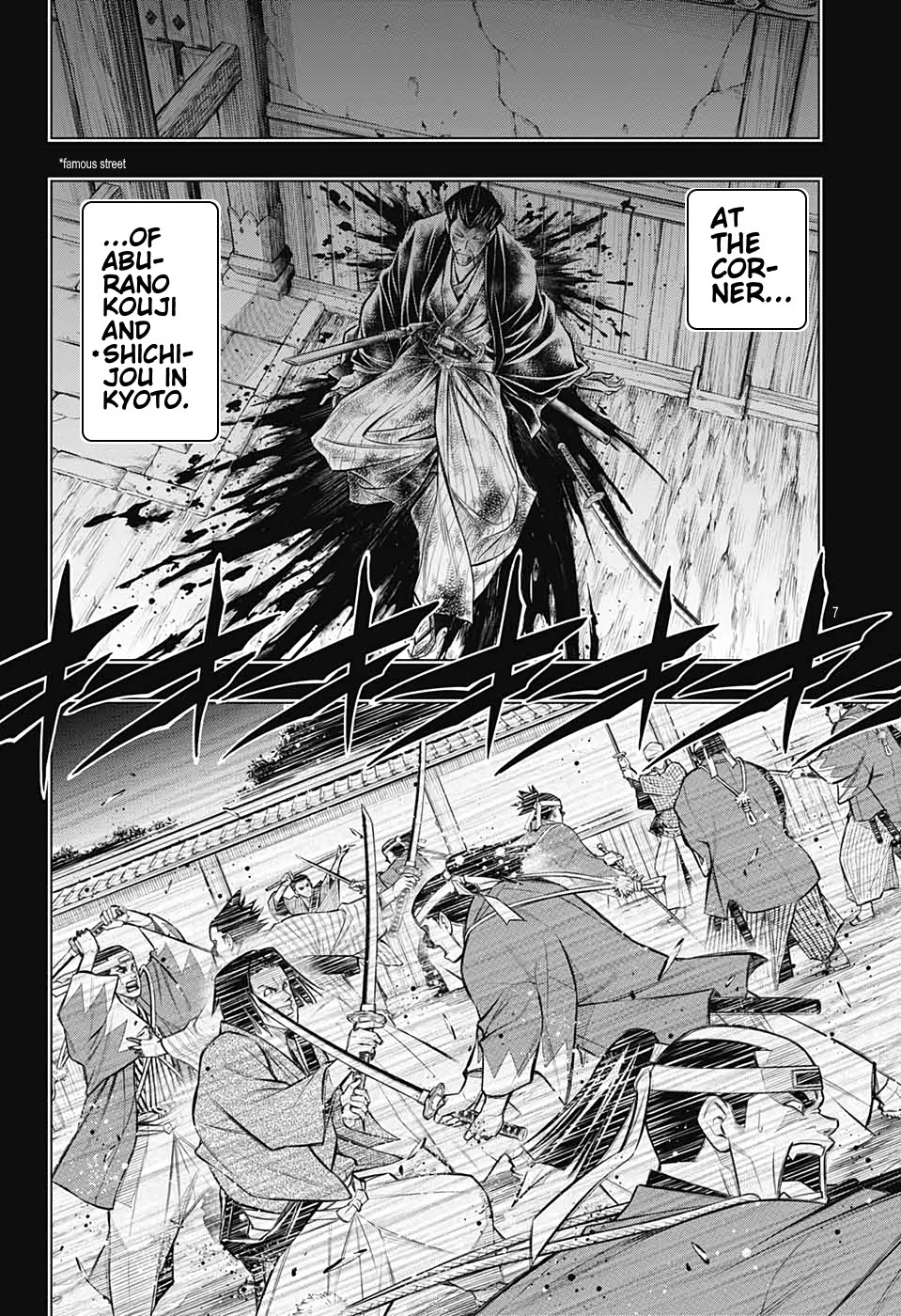 Rurouni Kenshin: Hokkaido Arc Chapter 37 page 7 - Chapter 37: Sapporo Shinsengumi Elegy Part 2: Aburanokōji and Nagakura Shinpachi