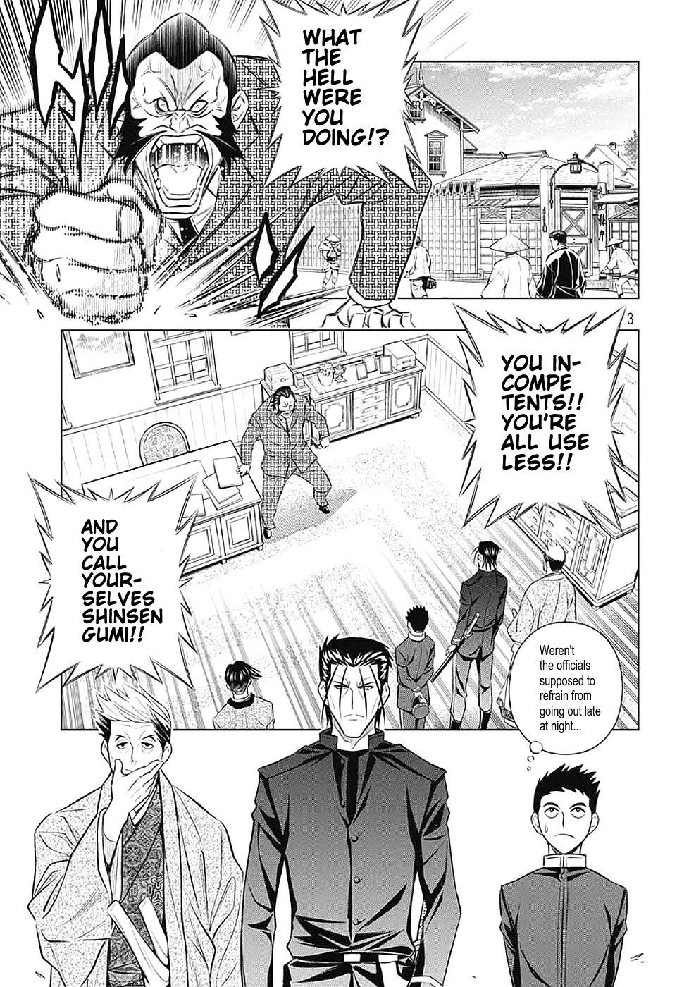 Rurouni Kenshin: Hokkaido Arc Chapter 38 page 3 - Chapter 38: Sapporo Shinsengumi Elegy Part 3: The Northern Capital and Enemies, Enemies, Enemies