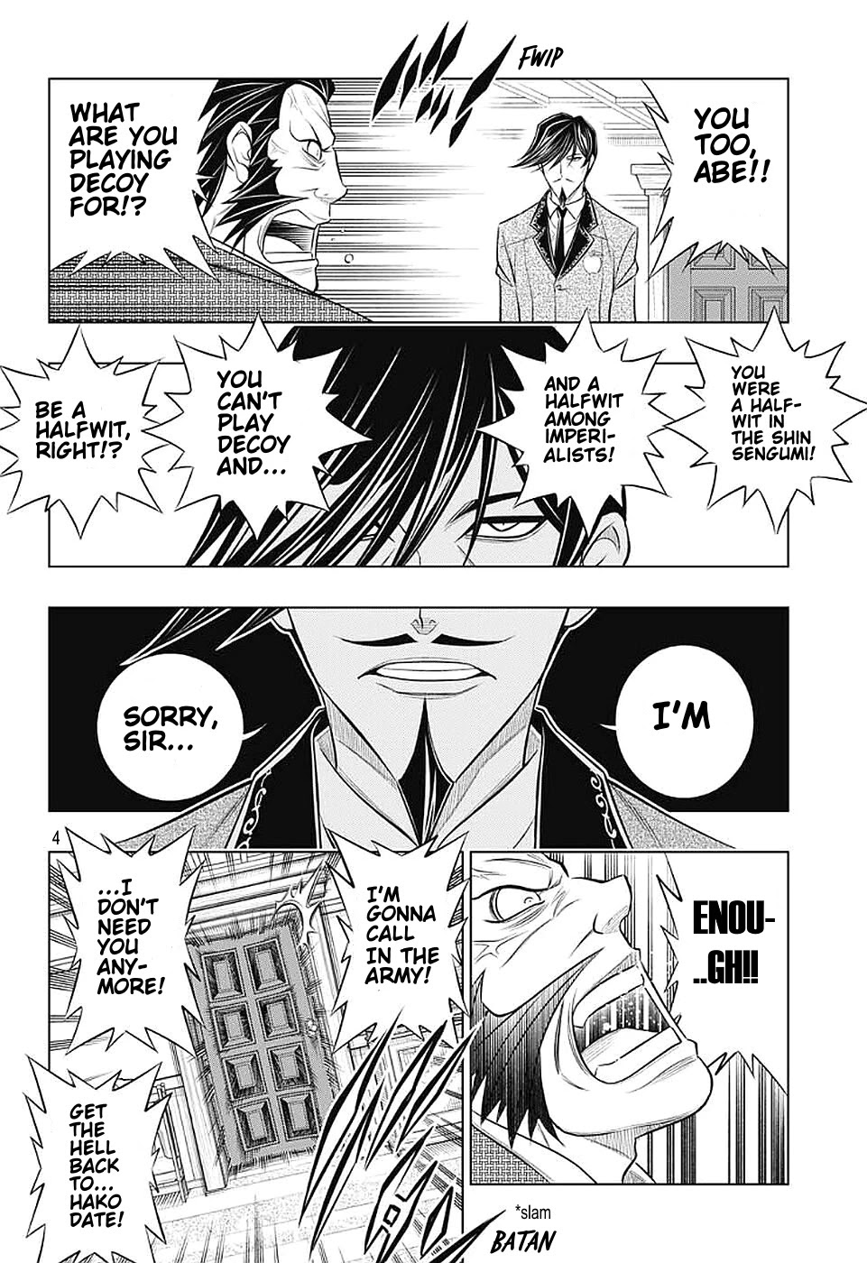 Rurouni Kenshin: Hokkaido Arc Chapter 38 page 4 - Chapter 38: Sapporo Shinsengumi Elegy Part 3: The Northern Capital and Enemies, Enemies, Enemies