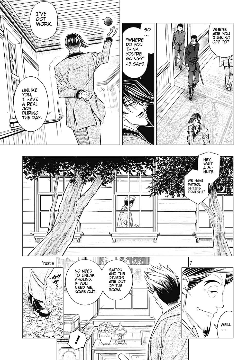 Rurouni Kenshin: Hokkaido Arc Chapter 38 page 7 - Chapter 38: Sapporo Shinsengumi Elegy Part 3: The Northern Capital and Enemies, Enemies, Enemies