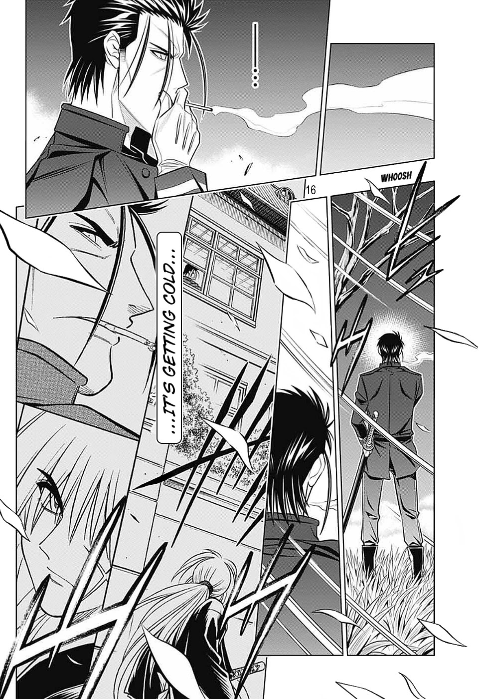 Rurouni Kenshin: Hokkaido Arc Chapter 39 page 16 - Chapter 39: Sapporo Shinsengumi Elegy Pt. 4: Aburanokouji and Hajime Saitou