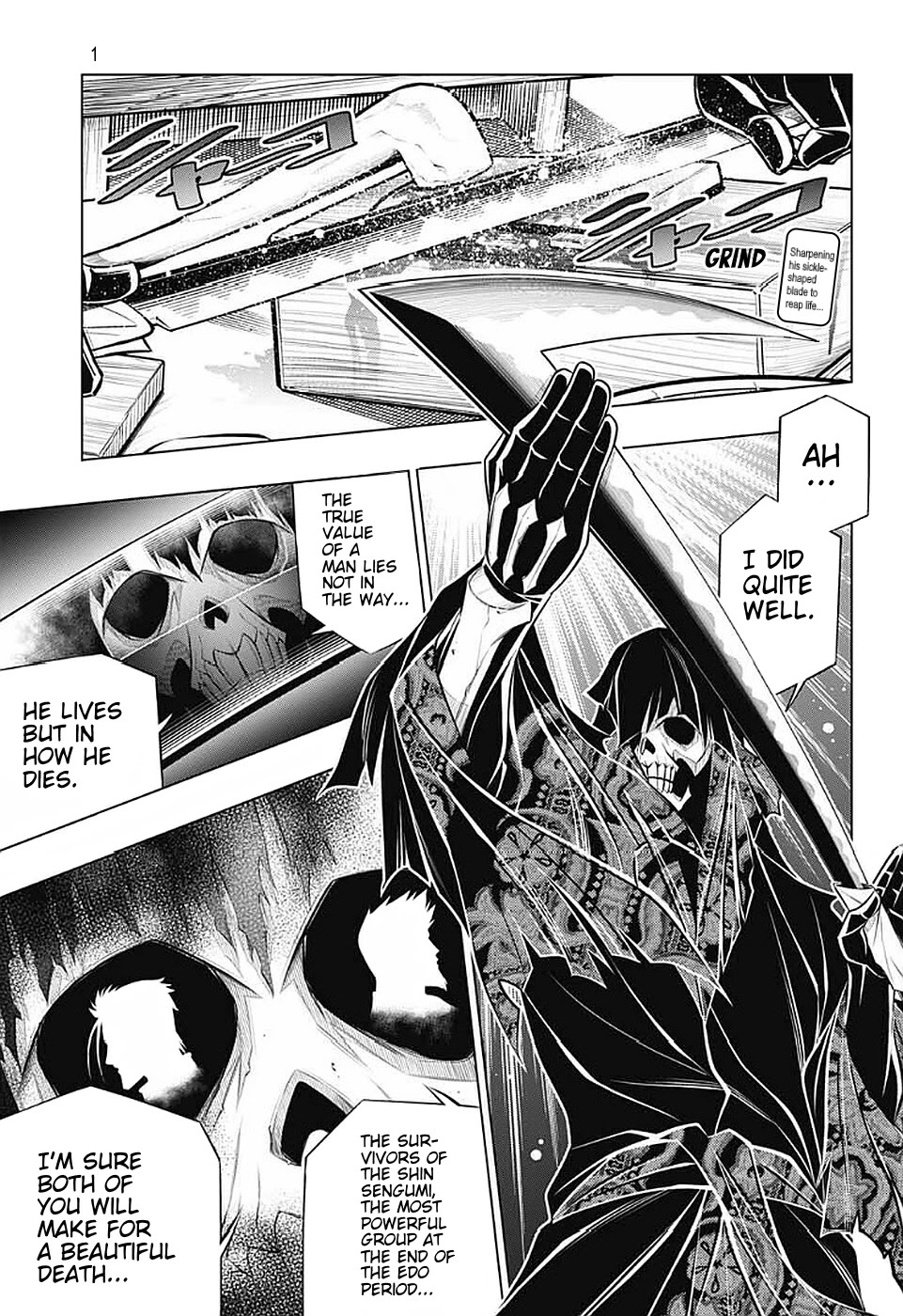 Rurouni Kenshin: Hokkaido Arc Chapter 40 page 1 - Chapter 40: Sapporo Shinsengumi Elegy Part 5: Ringo no Ie and Abe Jūrō