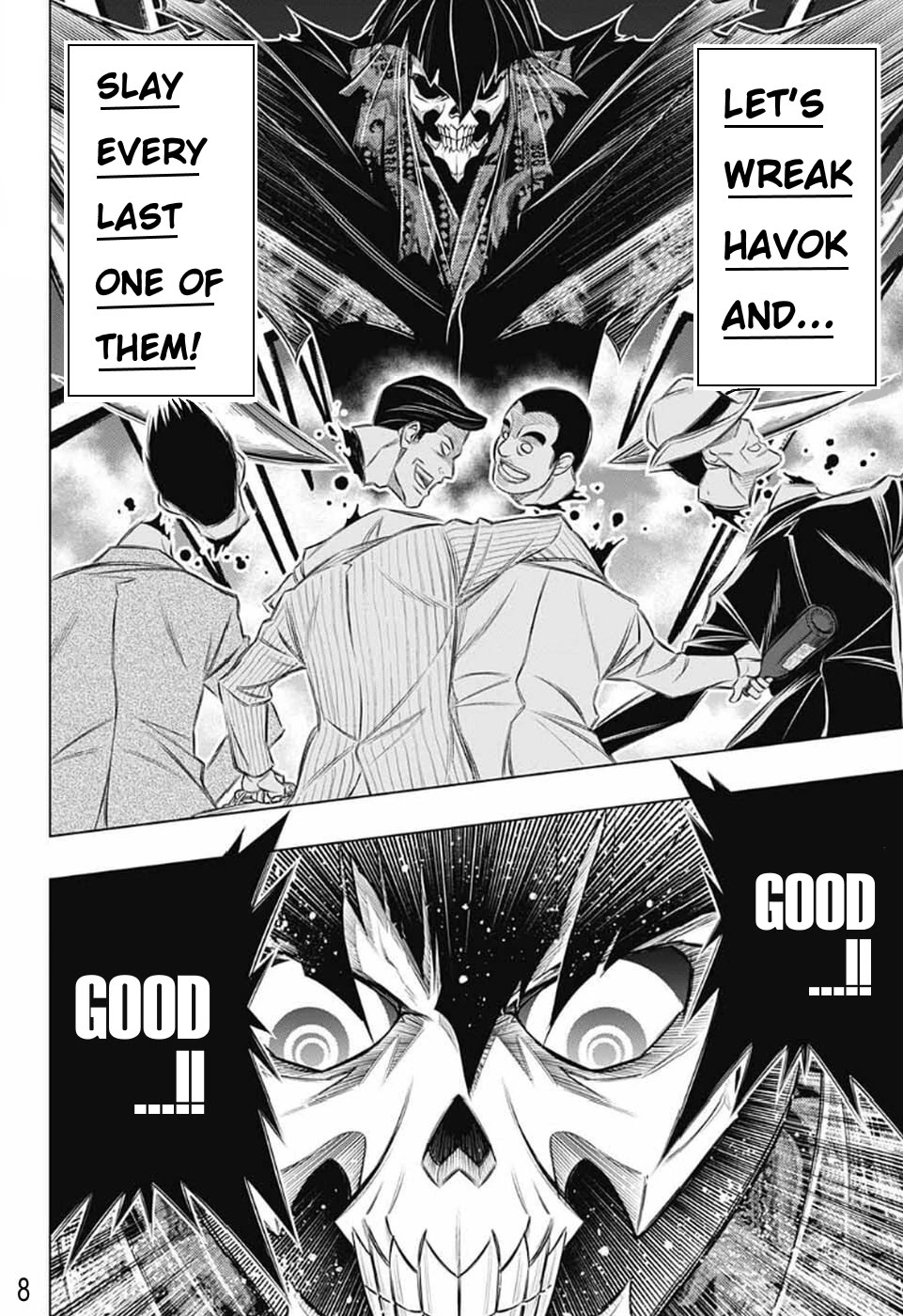 Rurouni Kenshin: Hokkaido Arc Chapter 40 page 8 - Chapter 40: Sapporo Shinsengumi Elegy Part 5: Ringo no Ie and Abe Jūrō