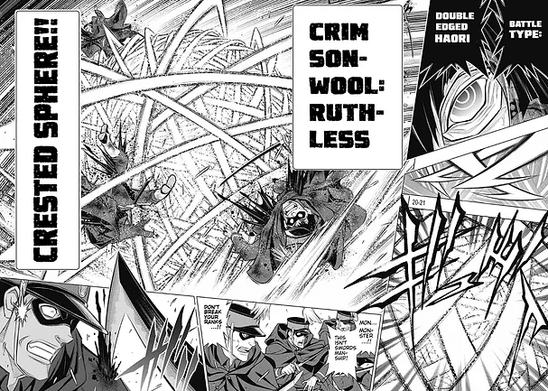 Rurouni Kenshin: Hokkaido Arc Chapter 41 page 20 - Chapter 41: Sapporo Shinsengumi Elegy Part 6: Kenkaku Heiki Hyōbe and the Main Street Battle