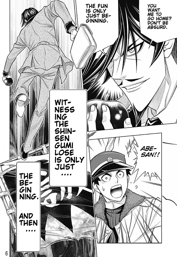 Rurouni Kenshin: Hokkaido Arc Chapter 41 page 6 - Chapter 41: Sapporo Shinsengumi Elegy Part 6: Kenkaku Heiki Hyōbe and the Main Street Battle