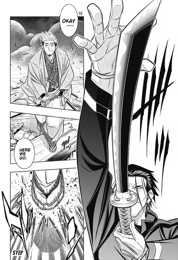 Rurouni Kenshin: Hokkaido Arc Chapter 42 page 10 - Chapter 42: Sapporo Shinsengumi Elegy Part 7: The Apple Orchard and Abe Jūrō