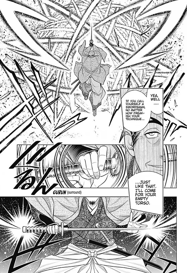 Rurouni Kenshin: Hokkaido Arc Chapter 42 page 11 - Chapter 42: Sapporo Shinsengumi Elegy Part 7: The Apple Orchard and Abe Jūrō