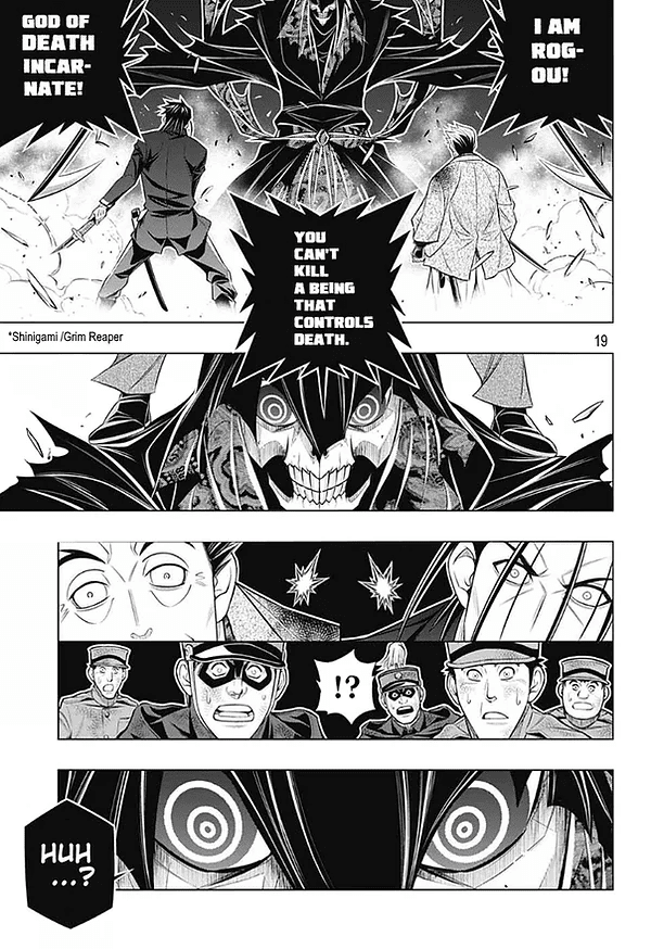 Rurouni Kenshin: Hokkaido Arc Chapter 42 page 19 - Chapter 42: Sapporo Shinsengumi Elegy Part 7: The Apple Orchard and Abe Jūrō