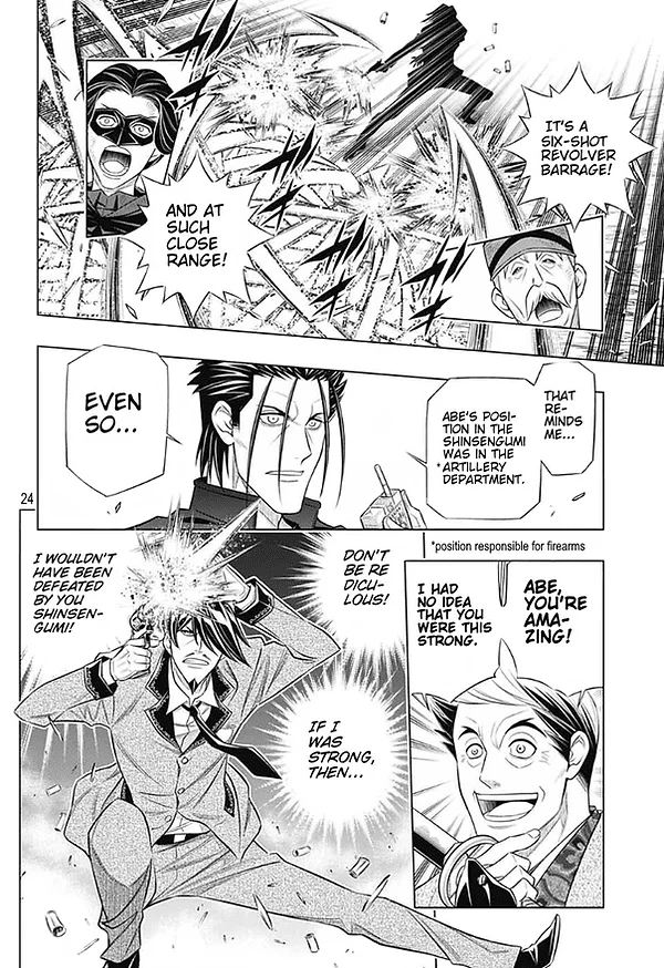 Rurouni Kenshin: Hokkaido Arc Chapter 42 page 23 - Chapter 42: Sapporo Shinsengumi Elegy Part 7: The Apple Orchard and Abe Jūrō