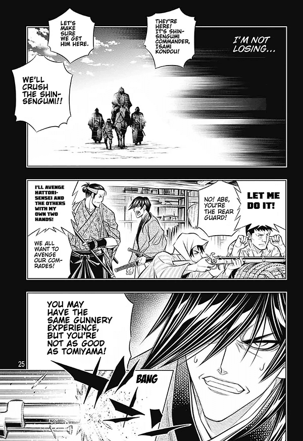Rurouni Kenshin: Hokkaido Arc Chapter 42 page 24 - Chapter 42: Sapporo Shinsengumi Elegy Part 7: The Apple Orchard and Abe Jūrō