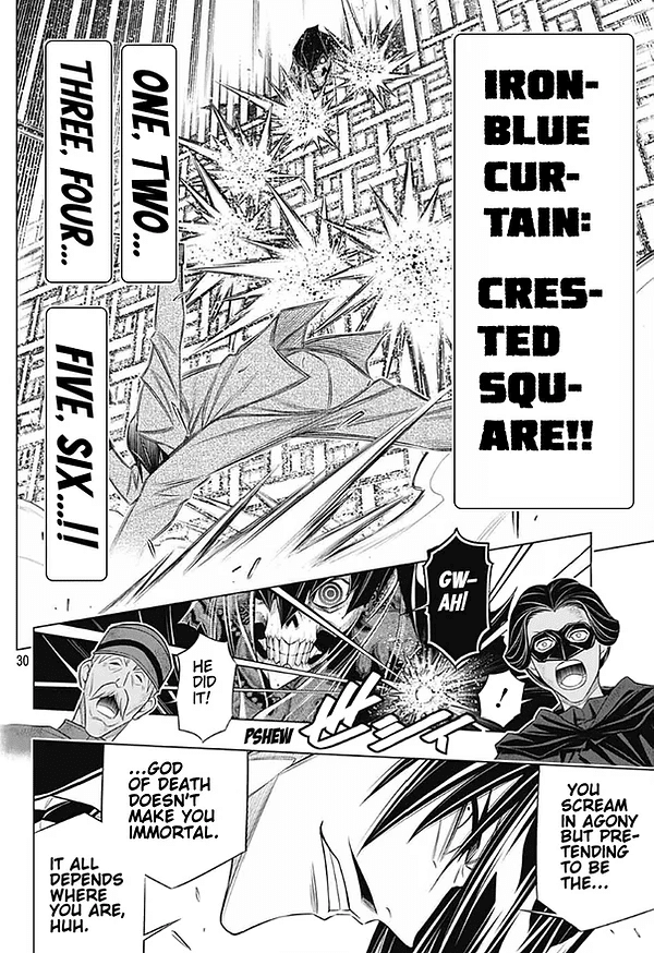 Rurouni Kenshin: Hokkaido Arc Chapter 42 page 28 - Chapter 42: Sapporo Shinsengumi Elegy Part 7: The Apple Orchard and Abe Jūrō