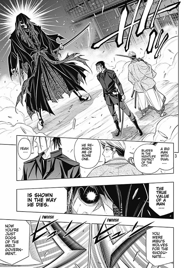 Rurouni Kenshin: Hokkaido Arc Chapter 42 page 3 - Chapter 42: Sapporo Shinsengumi Elegy Part 7: The Apple Orchard and Abe Jūrō