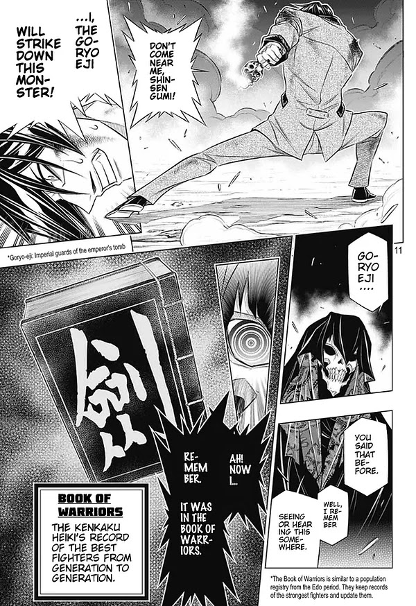 Rurouni Kenshin: Hokkaido Arc Chapter 43 page 11 - Chapter 43: Sapporo Shinsengumi Elegy Part 8: The Northern Capital, Abe and Nagakura