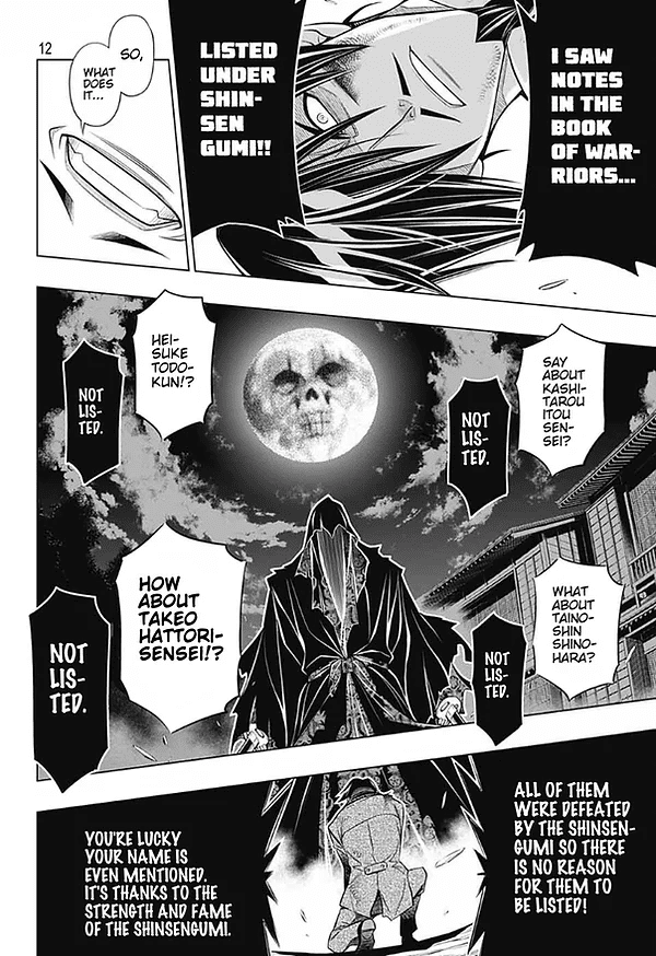 Rurouni Kenshin: Hokkaido Arc Chapter 43 page 12 - Chapter 43: Sapporo Shinsengumi Elegy Part 8: The Northern Capital, Abe and Nagakura