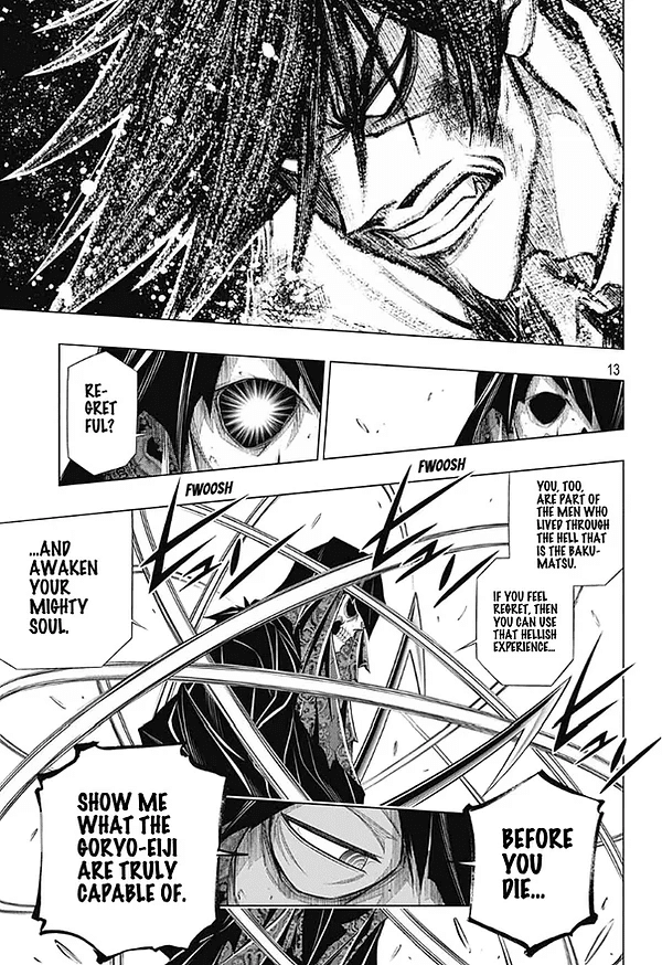 Rurouni Kenshin: Hokkaido Arc Chapter 43 page 13 - Chapter 43: Sapporo Shinsengumi Elegy Part 8: The Northern Capital, Abe and Nagakura