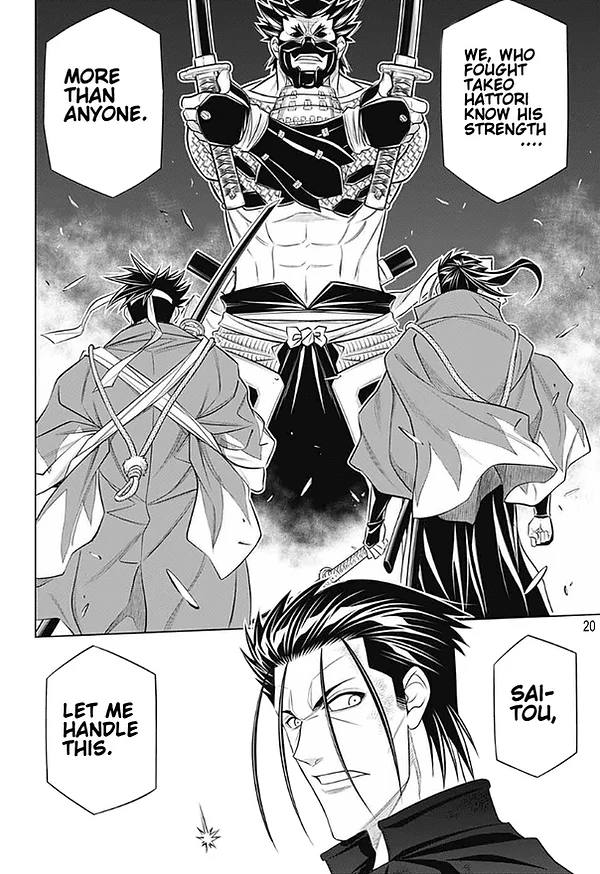 Rurouni Kenshin: Hokkaido Arc Chapter 43 page 20 - Chapter 43: Sapporo Shinsengumi Elegy Part 8: The Northern Capital, Abe and Nagakura