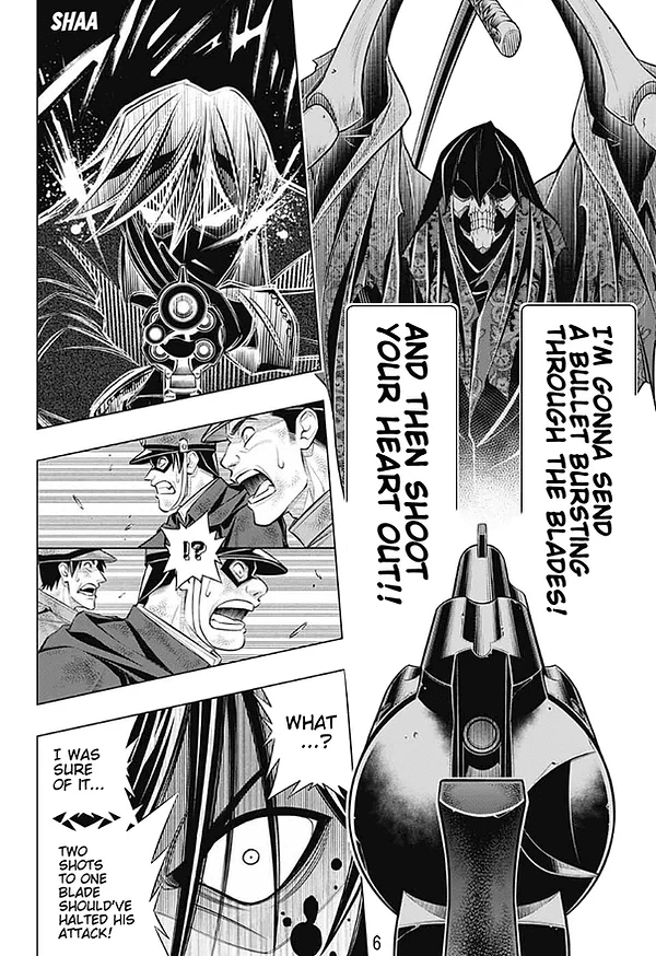 Rurouni Kenshin: Hokkaido Arc Chapter 43 page 6 - Chapter 43: Sapporo Shinsengumi Elegy Part 8: The Northern Capital, Abe and Nagakura