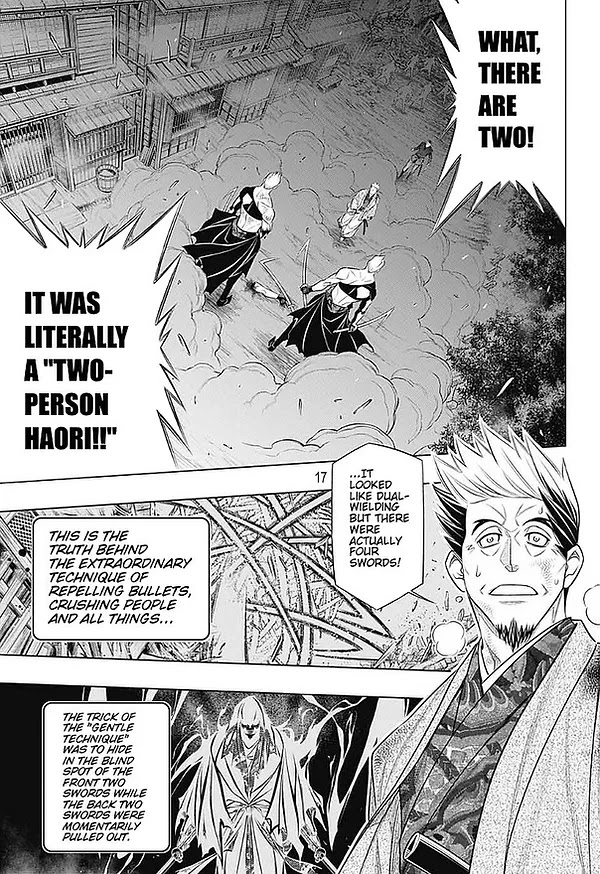 Rurouni Kenshin: Hokkaido Arc Chapter 44 page 16 - Chapter 44: Sapporo Shinsengumi Elegy Part 9: The Sword of the Dragon Tail and Hyōbe Futatsu