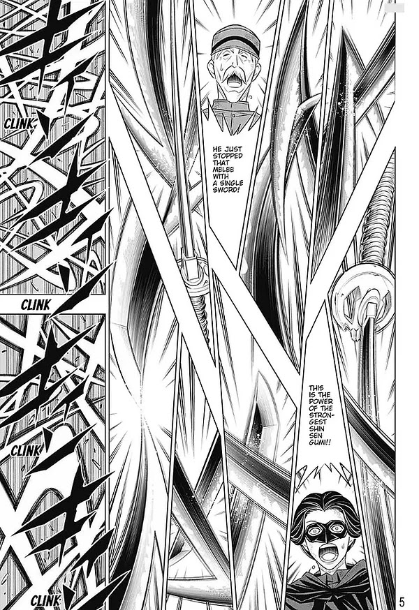 Rurouni Kenshin: Hokkaido Arc Chapter 44 page 5 - Chapter 44: Sapporo Shinsengumi Elegy Part 9: The Sword of the Dragon Tail and Hyōbe Futatsu