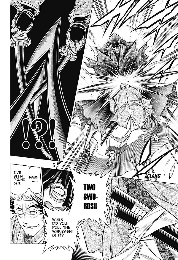 Rurouni Kenshin: Hokkaido Arc Chapter 44 page 6 - Chapter 44: Sapporo Shinsengumi Elegy Part 9: The Sword of the Dragon Tail and Hyōbe Futatsu