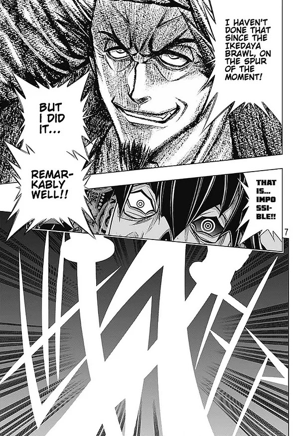 Rurouni Kenshin: Hokkaido Arc Chapter 44 page 7 - Chapter 44: Sapporo Shinsengumi Elegy Part 9: The Sword of the Dragon Tail and Hyōbe Futatsu