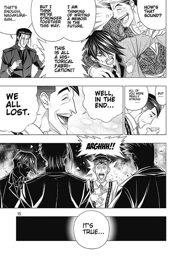 Rurouni Kenshin: Hokkaido Arc Chapter 46 page 15 - Chapter 46: Sapporo Shinsengumi Elegy Part 11: The Northern District and Old Friends