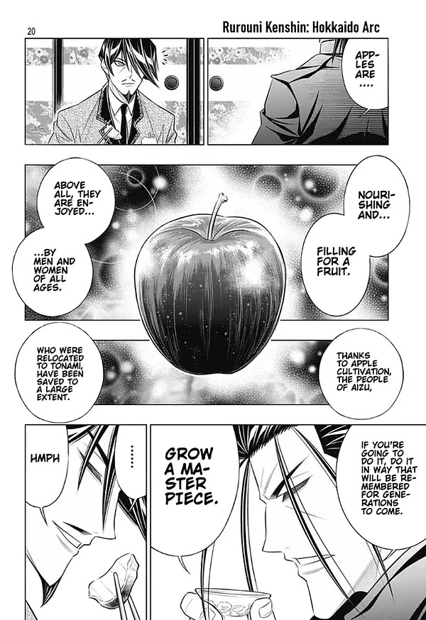 Rurouni Kenshin: Hokkaido Arc Chapter 46 page 20 - Chapter 46: Sapporo Shinsengumi Elegy Part 11: The Northern District and Old Friends