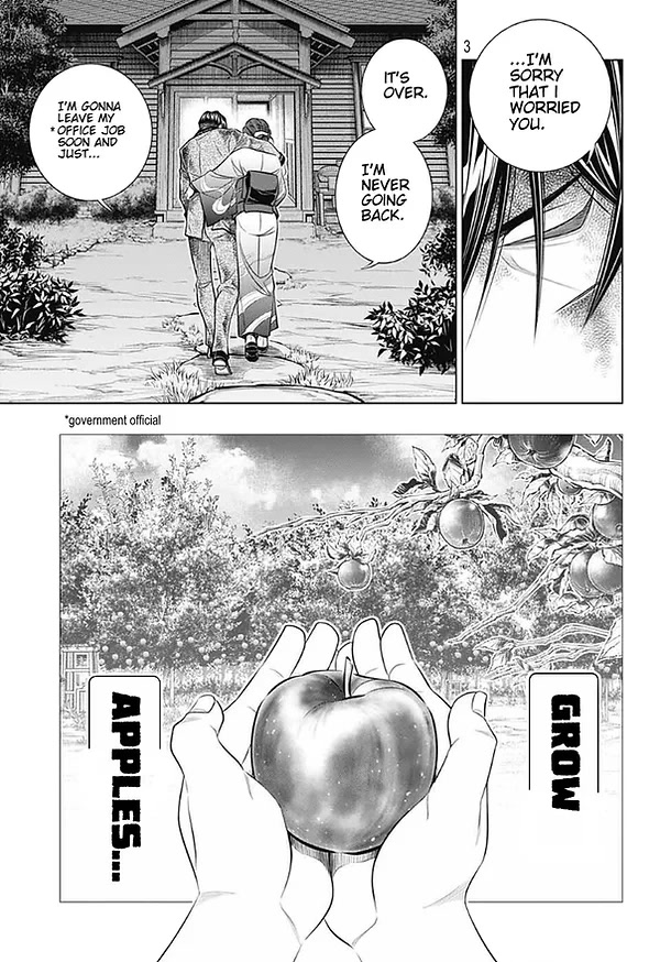 Rurouni Kenshin: Hokkaido Arc Chapter 46 page 3 - Chapter 46: Sapporo Shinsengumi Elegy Part 11: The Northern District and Old Friends
